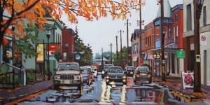 Grey Day in Pointe-Claire, <span class='en'>oil on canvas,</span> <span class='fr'>huile sur toile,</span> 18<span class='en'>in</span><span class='fr'>po</span> x 36<span class='en'>in</span><span class='fr'>po</span> (<span class='en'>SOLD</span><span class='fr'>VENDU</span>)