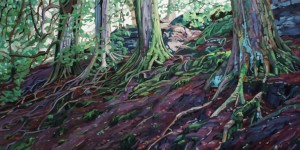 Root Down, <span class='en'>oil on canvas,</span> <span class='fr'>huile sur toile,</span> 24<span class='en'>in</span><span class='fr'>po</span> x 48<span class='en'>in</span><span class='fr'>po</span> (<span class='en'>SOLD</span><span class='fr'>VENDU</span>)