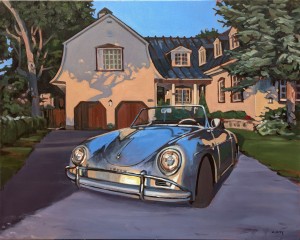 Porsche, <span class='en'>oil on canvas,</span> <span class='fr'>huile sur toile,</span> 24<span class='en'>in</span><span class='fr'>po</span> x 30<span class='en'>in</span><span class='fr'>po</span> (<span class='en'>SOLD</span><span class='fr'>VENDU</span>)