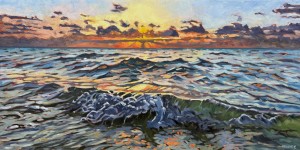 Aujourd'hui je dis bonjour a la vie, <span class='en'>oil on canvas,</span> <span class='fr'>huile sur toile,</span> 18<span class='en'>in</span><span class='fr'>po</span> x 36<span class='en'>in</span><span class='fr'>po</span> (<span class='en'>AVAILABLE</span><span class='fr'>DISPONIBLE</span>)