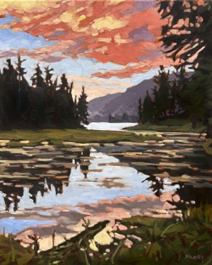 Repose, <span class='en'>oil on canvas,</span> <span class='fr'>huile sur toile,</span> 20<span class='en'>in</span><span class='fr'>po</span> x 16<span class='en'>in</span><span class='fr'>po</span> (<span class='en'>AVAILABLE</span><span class='fr'>DISPONIBLE</span>)